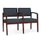 Lesro Lenox 2 Seat Tandem Seating W/ Arm, 44 in W 26 in L 31.5 in H LW2103 - alternate 1